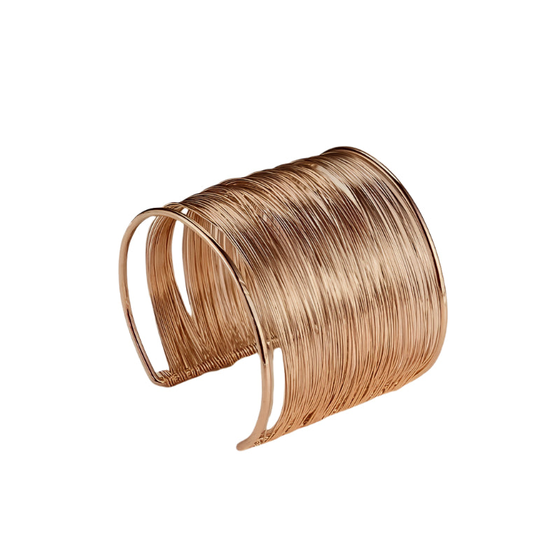 Gold Wire Cuff Bracelet | Adjustable Jewelry – Eden Rose